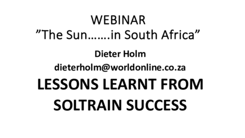 Presentation Dieter Holm 