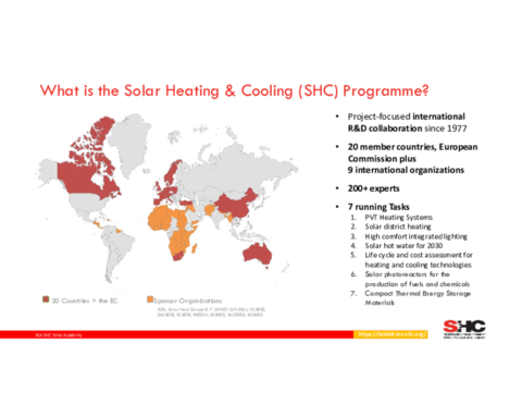 Bärbel Epp - Introduction into IEA SHC & Solar Academy